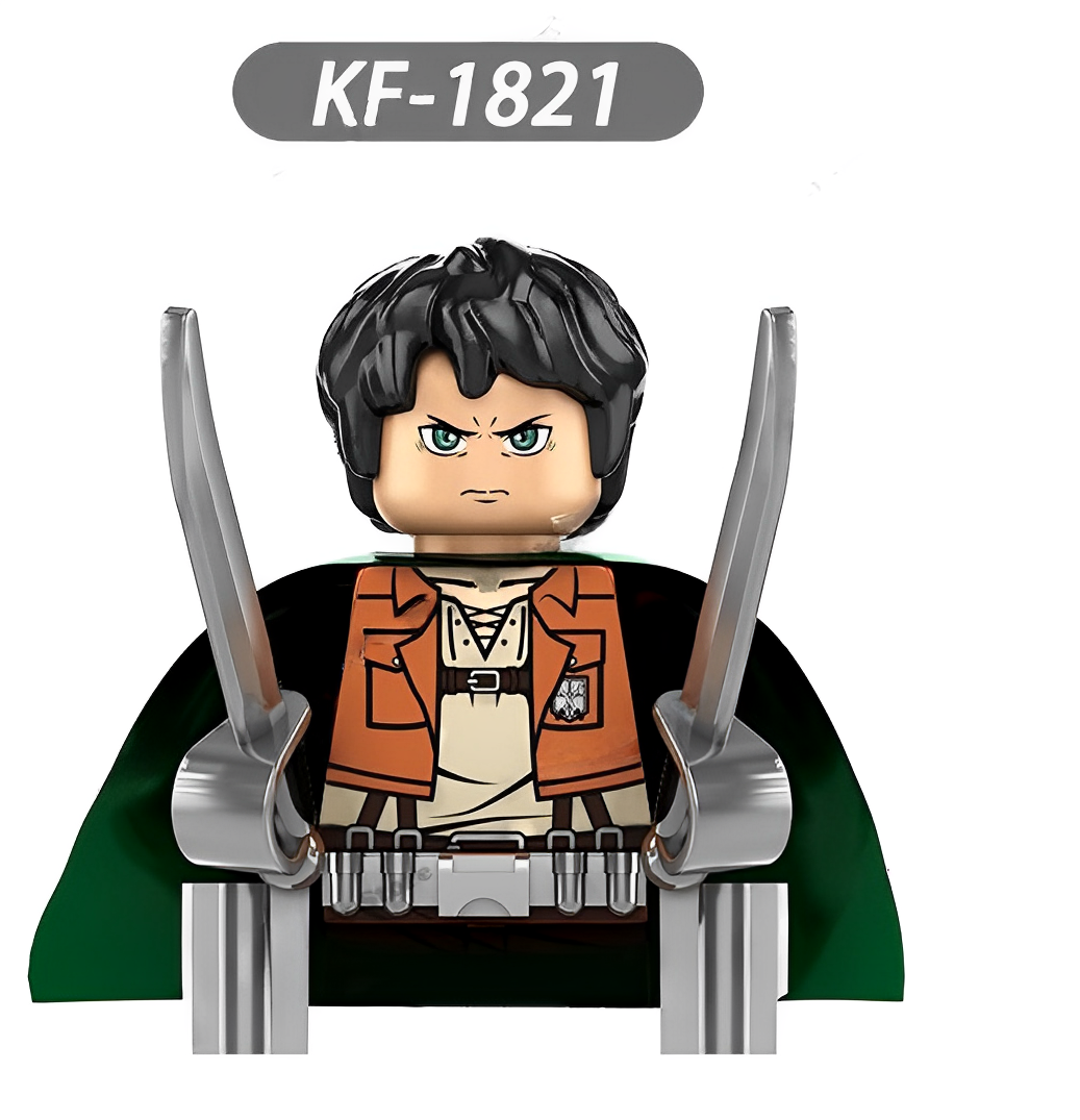 Mini figuras de juguete del ánime Ataque de Titanes (Shingeki No Kyojin) tipo lego