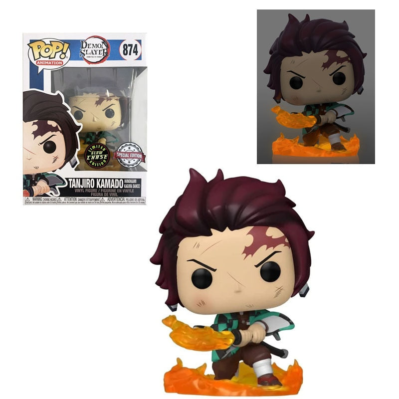 Funko Pops del ánime Demon Slayer con los personajes principales