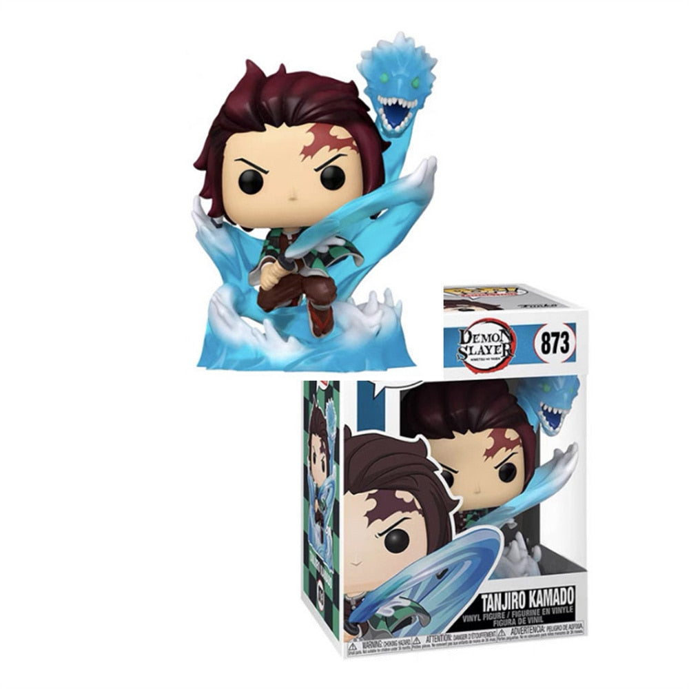 Funko Pops del ánime Demon Slayer con los personajes principales